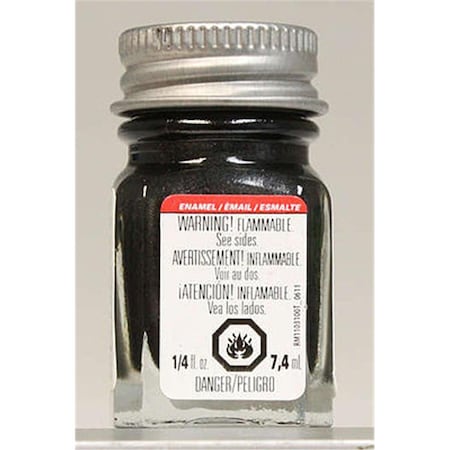 Testors Enamel Paint, Graphite, Black, 1/4 fl.oz TES1153TT
